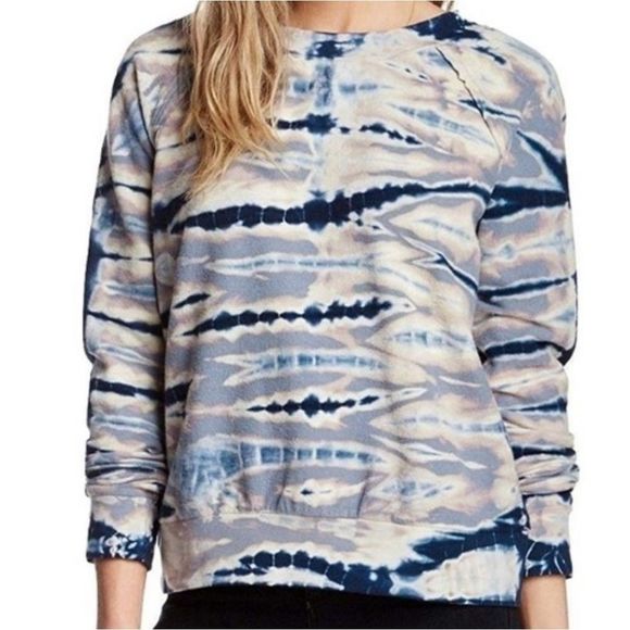 YOUNG FABULOUS & BROKE tie dye fleece sweatshirt - Picture 1 of 6